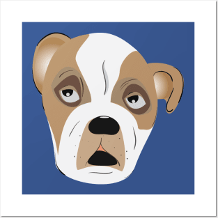 Bulldog puppy Posters and Art